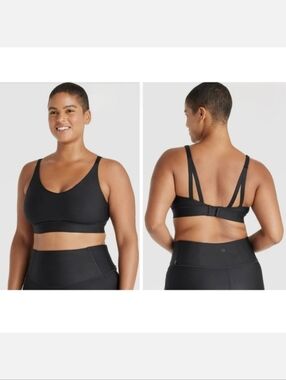 NEW All In Motion Effortless Support Sports Bra - Black - Size XXL Womens - NWT